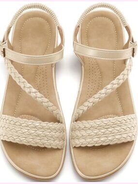 Comfortable Strappy Flats Sandals Women Casual Walking Summer